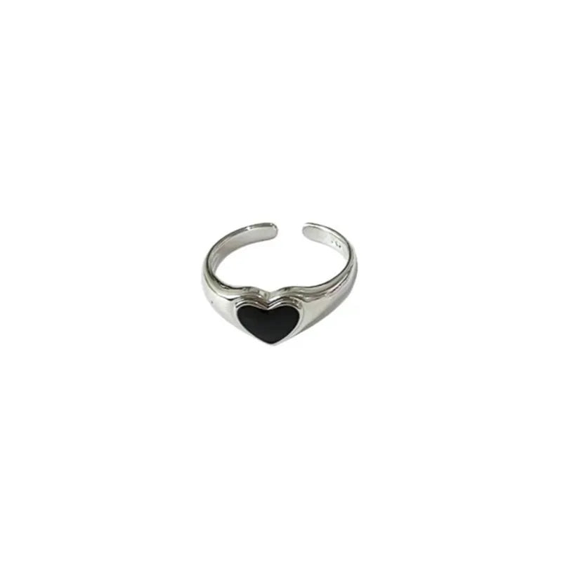 Heart Motif Rings with Open, Enamel & Crystal Styles