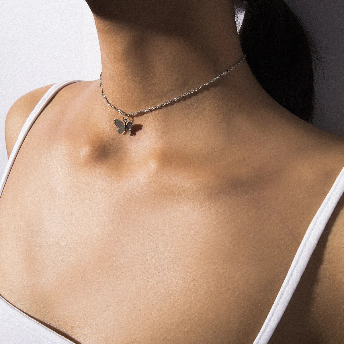 Boho Multilayer Choker Necklace with Vintage Moon & Layered Chains