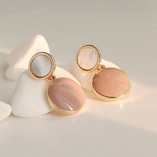 Colorful Resin Drop Earrings with Pink, Teal, Mint & More