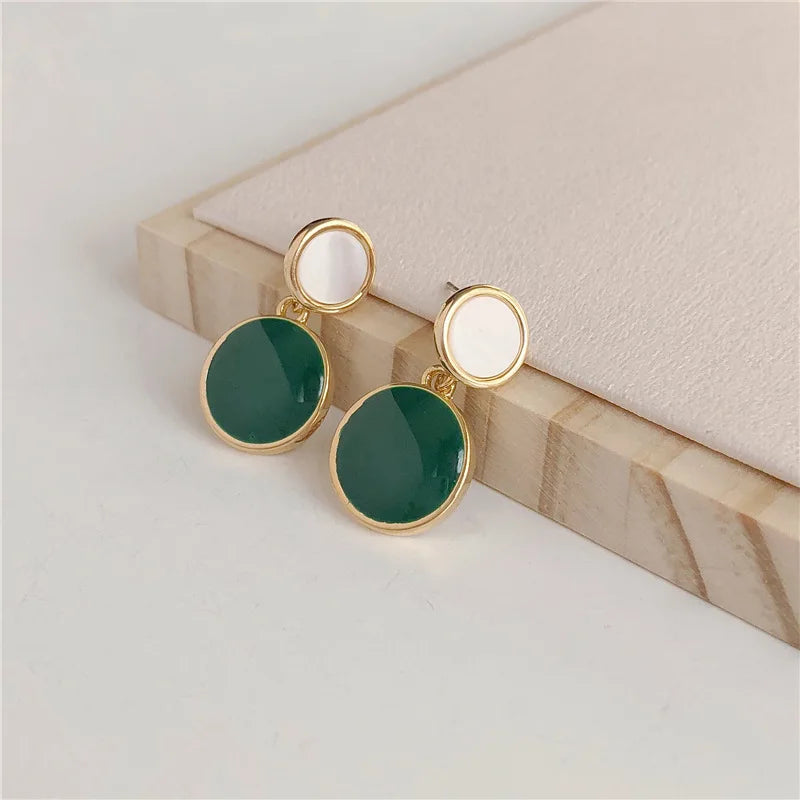 Colorful Resin Drop Earrings with Pink, Teal, Mint & More