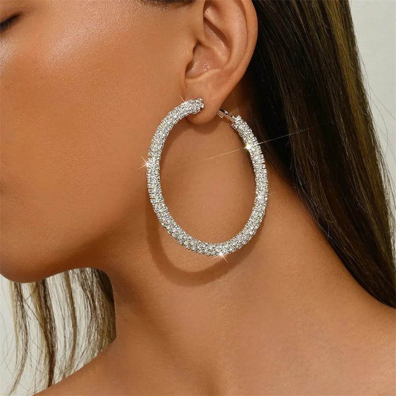 Crystal Hoop Earrings