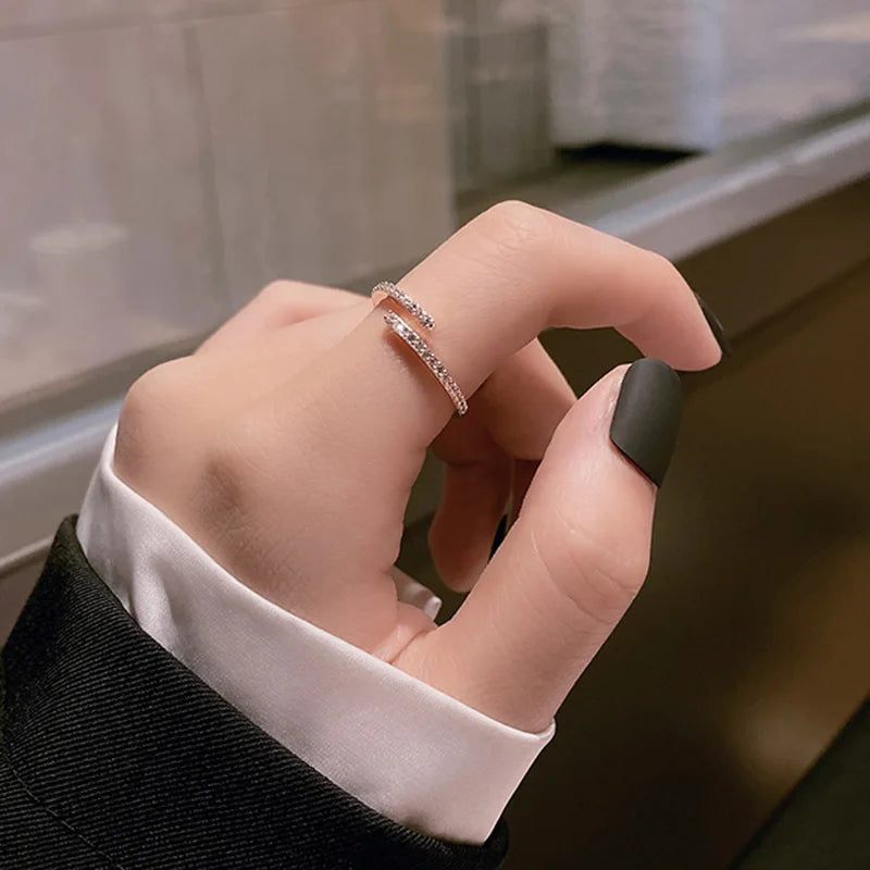 Minimalist Thin Rings with Pavé, Beaded, Butterfly & Leaf Designs