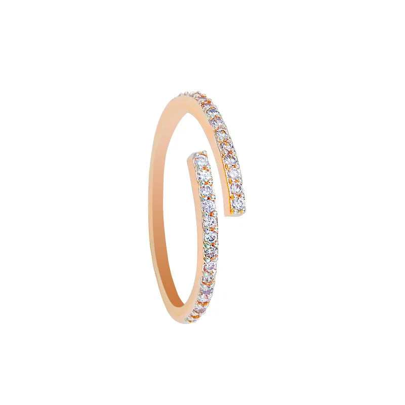 Minimalist Thin Rings with Pavé, Beaded, Butterfly & Leaf Designs