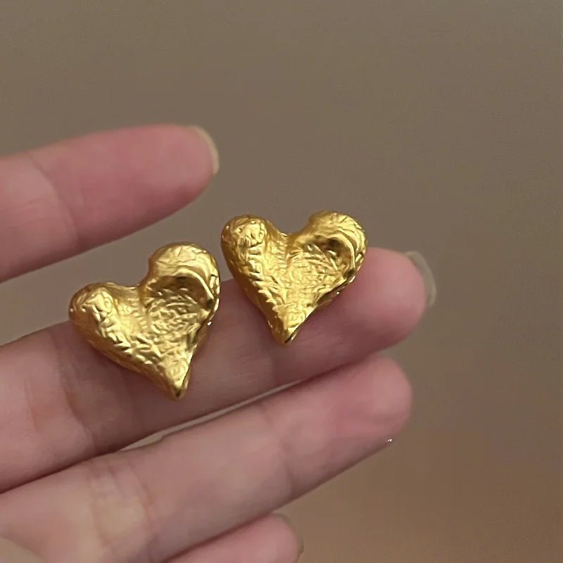 Heart & Bar Drop Earrings with Double, Single & Chunky Styles