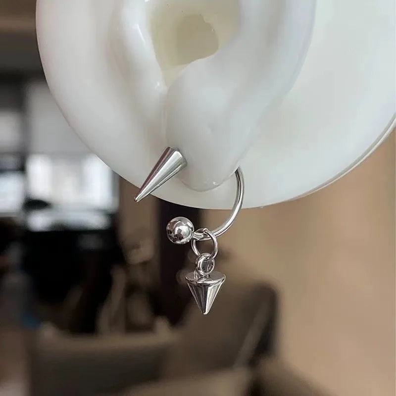 Detachable Curved Barbell Eyebrow Piercing with Threaded Spike