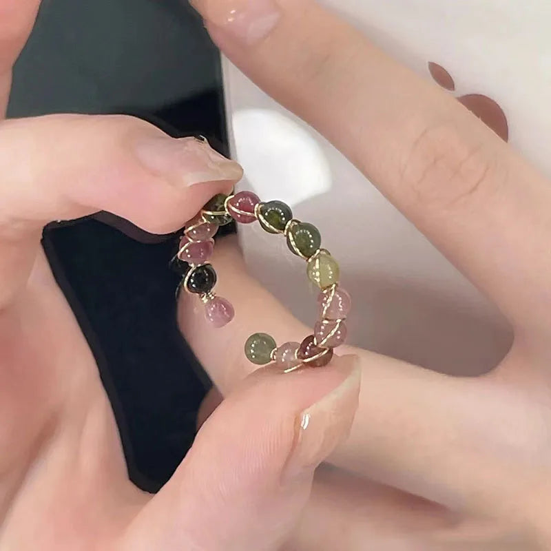Minimalist Thin Rings with Pavé, Beaded, Butterfly & Leaf Designs