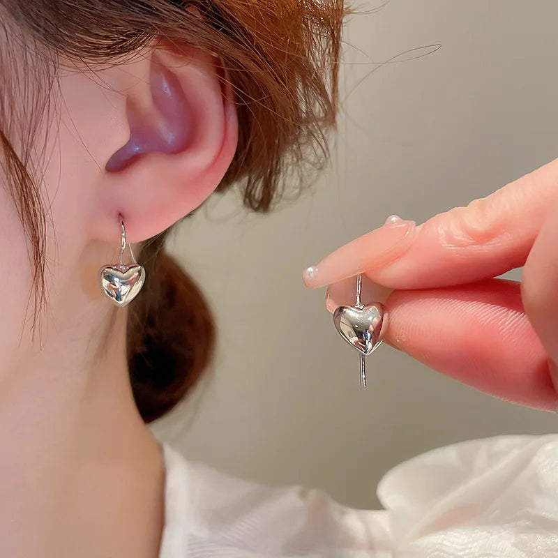 Heart & Bar Drop Earrings with Double, Single & Chunky Styles