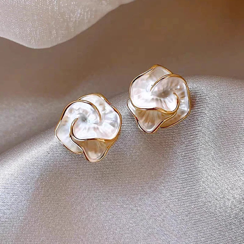 Enamel & Rhinestone Hoop Earrings with Cross, Swirl & Huggie Styles