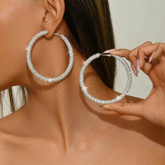 Crystal Hoop Earrings