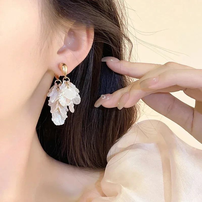 Shell Drop Earrings