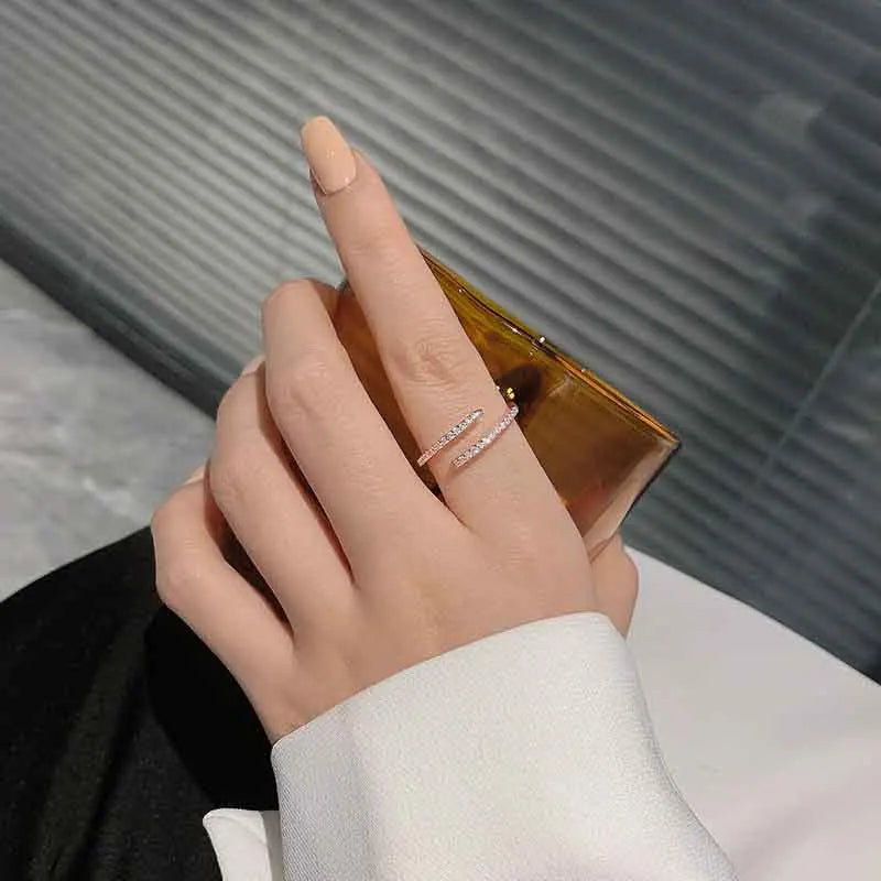 Minimalist Thin Rings with Pavé, Beaded, Butterfly & Leaf Designs