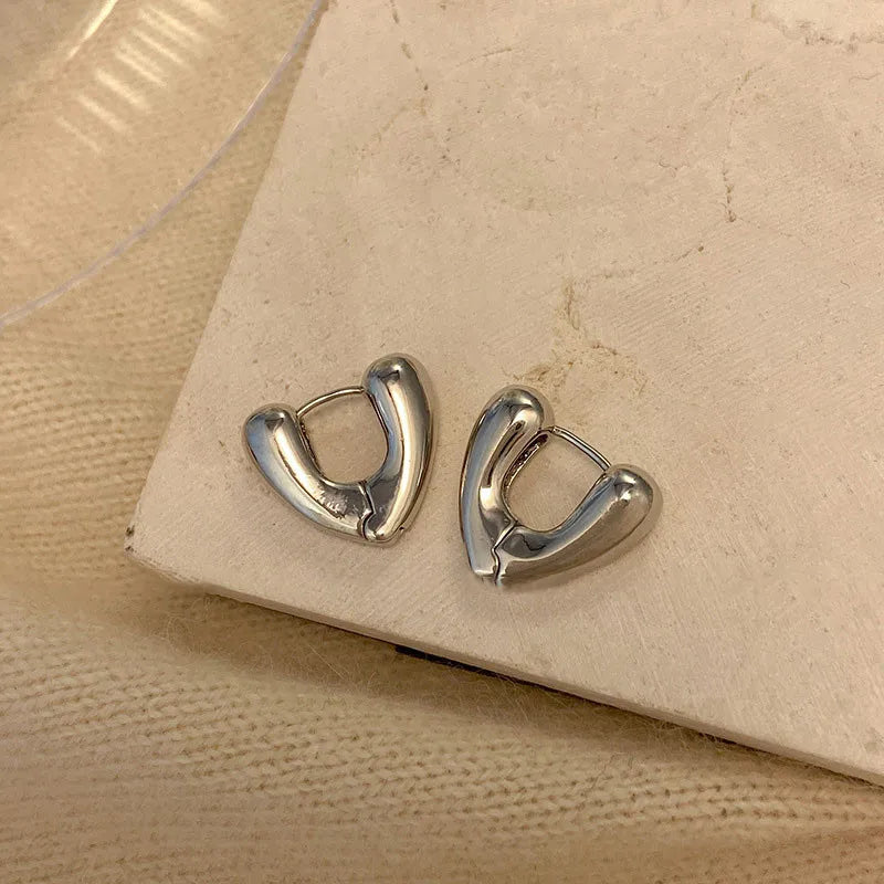 Heart & Bar Drop Earrings with Double, Single & Chunky Styles