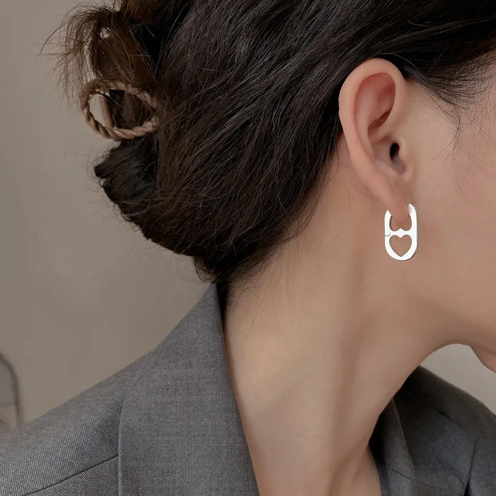 Heart & Bar Drop Earrings with Double, Single & Chunky Styles