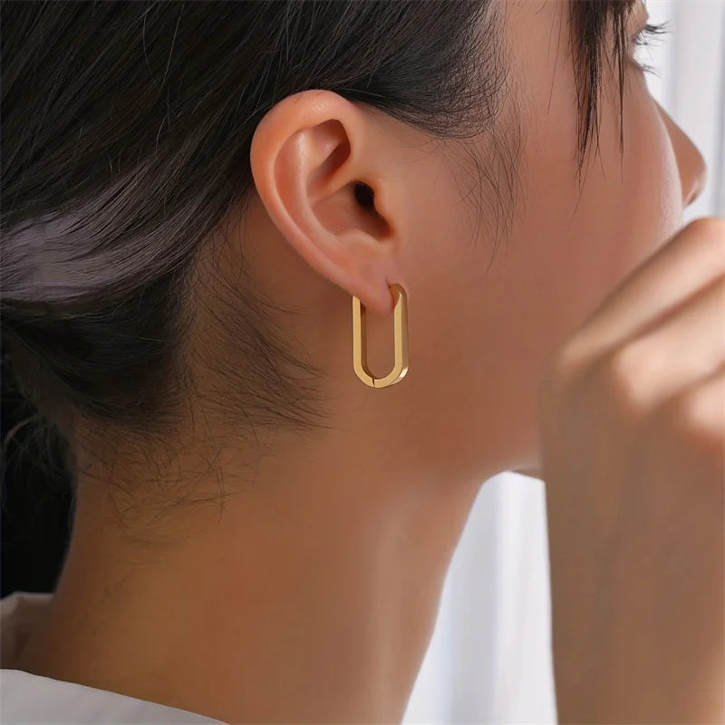 Square Hoop Earrings