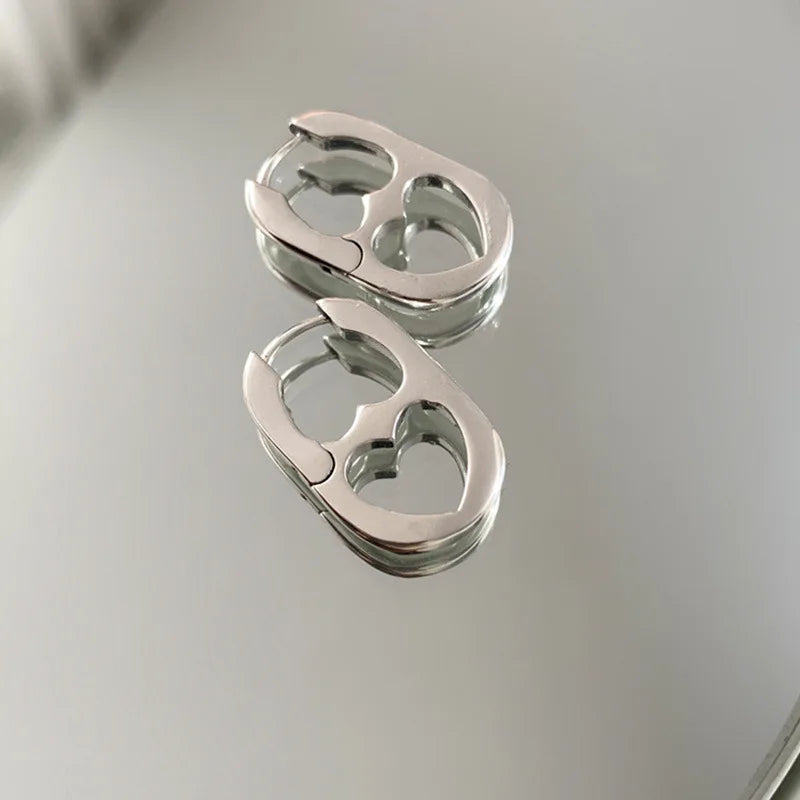 Heart & Bar Drop Earrings with Double, Single & Chunky Styles