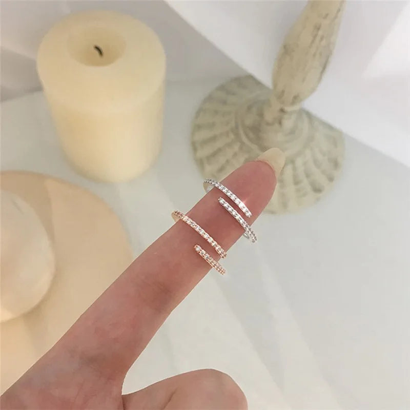Minimalist Thin Rings with Pavé, Beaded, Butterfly & Leaf Designs