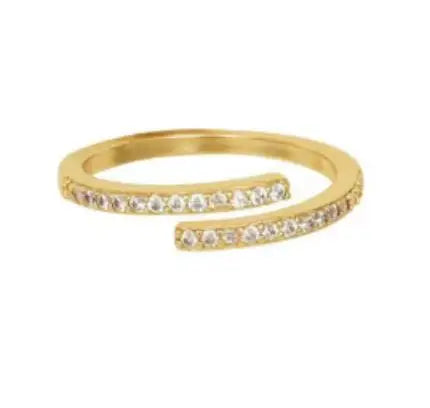 Minimalist Thin Rings with Pavé, Beaded, Butterfly & Leaf Designs
