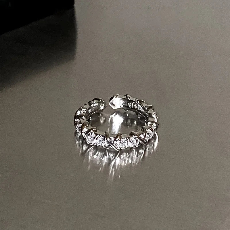 Heart Motif Rings with Open, Enamel & Crystal Styles