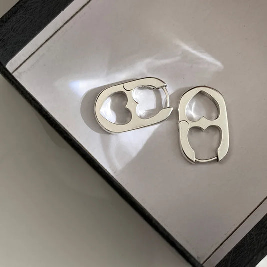 Heart & Bar Drop Earrings with Double, Single & Chunky Styles