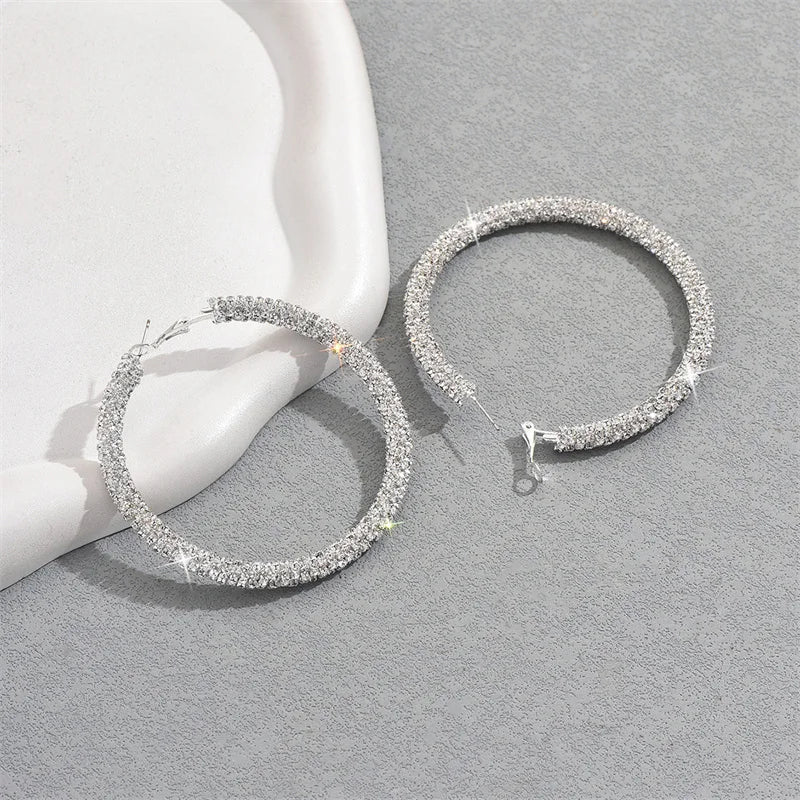 Crystal Hoop Earrings