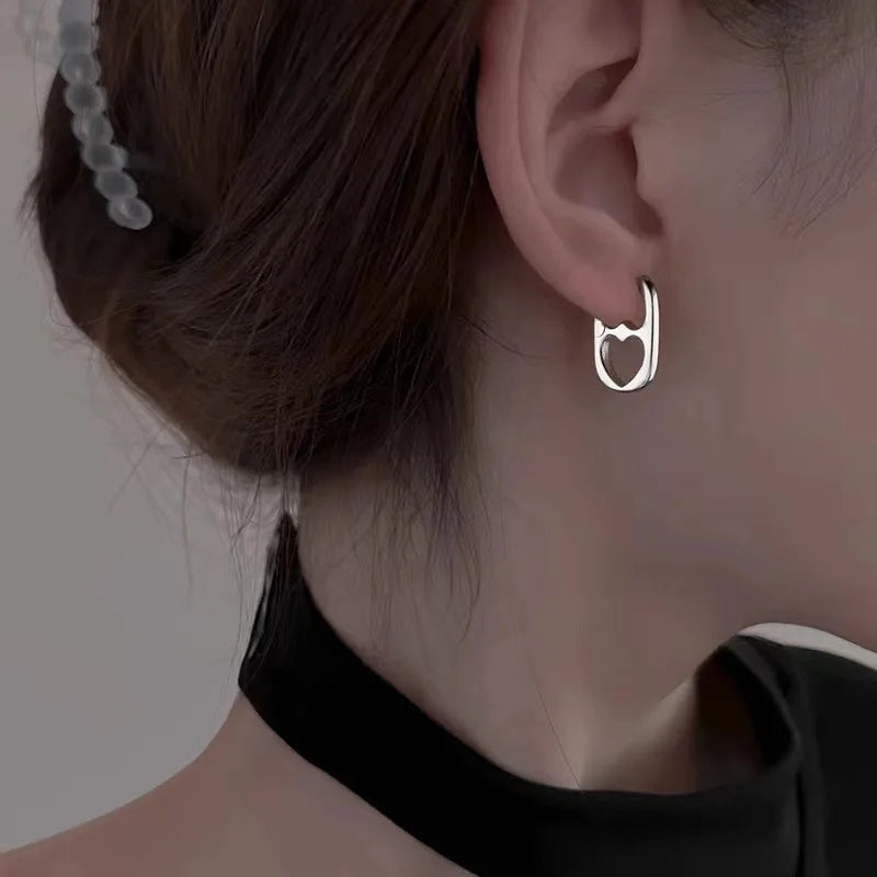 Heart & Bar Drop Earrings with Double, Single & Chunky Styles