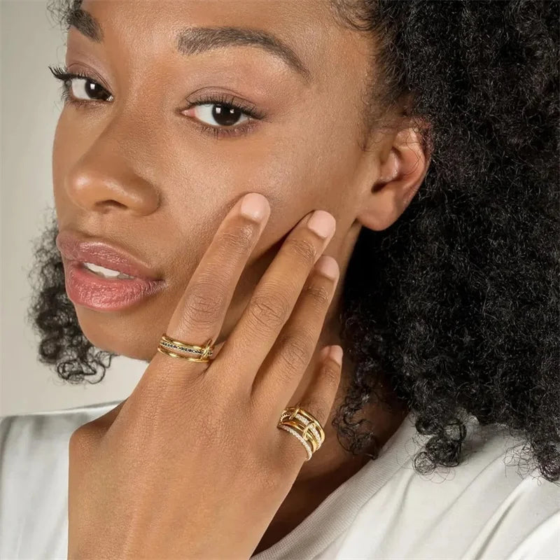 Two-Tone Stacking Rings