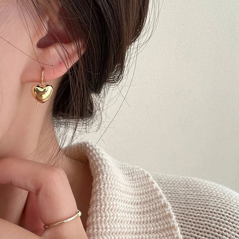 Heart & Bar Drop Earrings with Double, Single & Chunky Styles