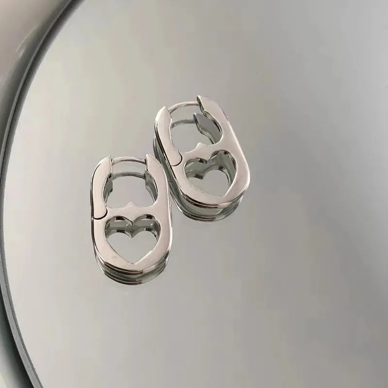 Heart & Bar Drop Earrings with Double, Single & Chunky Styles
